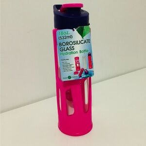Green Canteen, Pink Borosilicate Glass Water Bottle 🌸.. *READ*